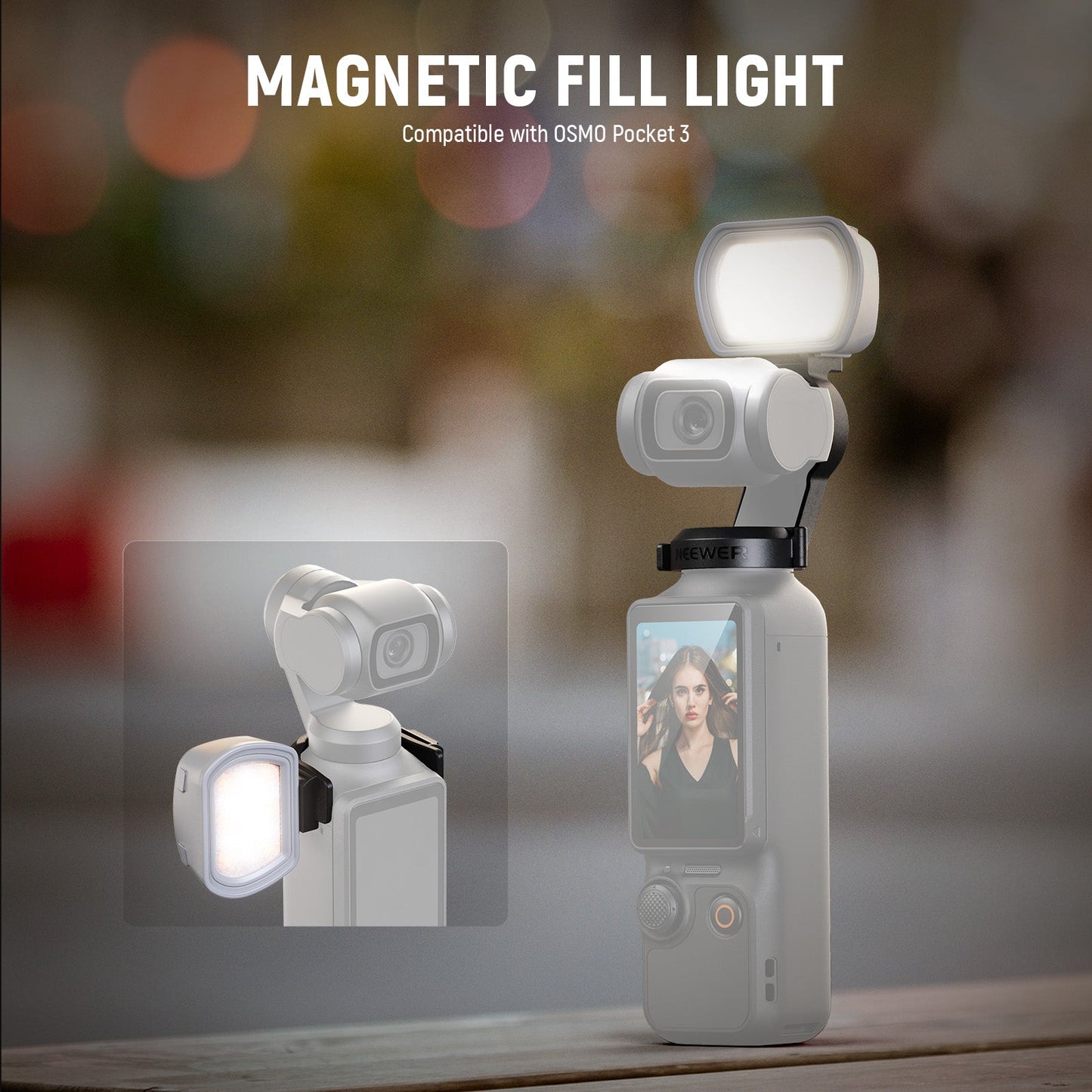 Magnetic Auxiliary Light For DJI OSMO Pocket 3