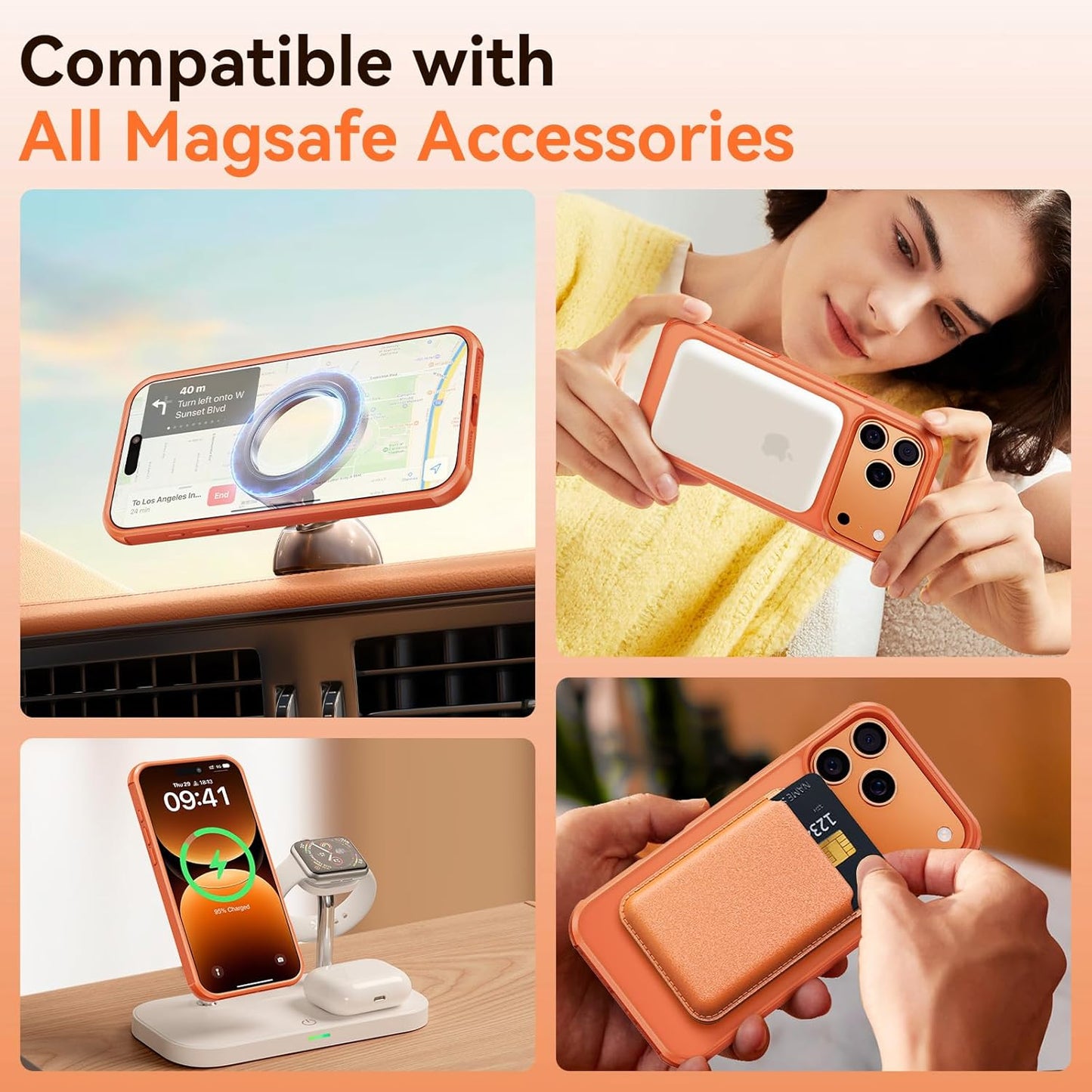 360 Spin Magnetic Stand (Pro-Version) for iPhone 17 Pro Case (Compatible with MagSafe)