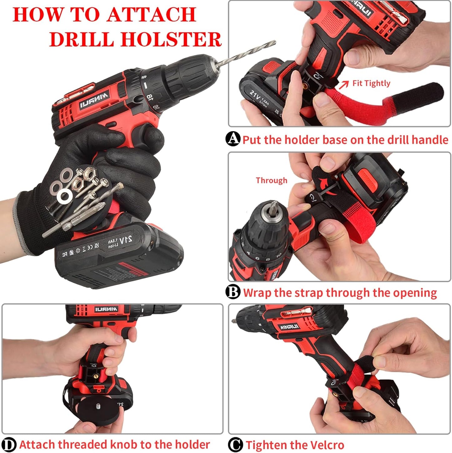 Magnetic Tool Belt Clip,Anti-Slip Magnet Tool Holder for Belt,Strong Magne Clip Tool Belt Accessories for Hammer Screwdrivers Adjustable Wrench Magnetic Tools and Hardware(2 Set)