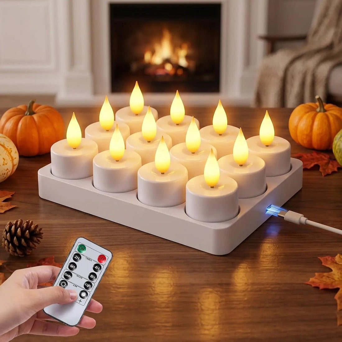 Rechargeable flameless candles