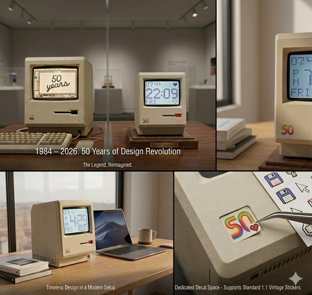 Celebrating 50 Years of Apple: Bringing the 1984 Macintosh Legend to Your Desk