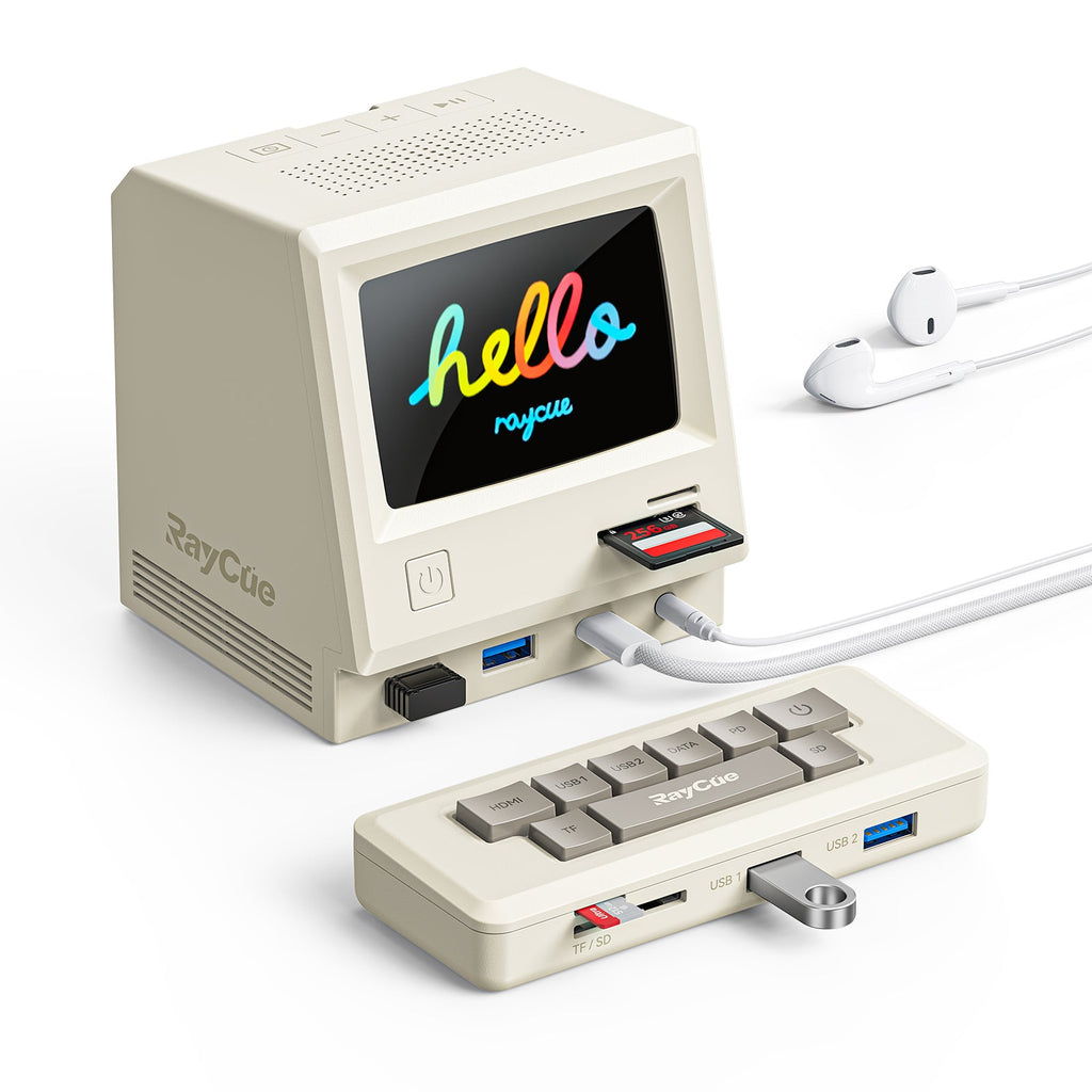 13-in-1 Retro Style Multifunctional Dock w/ Display