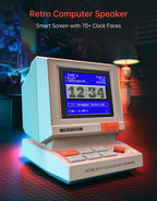 MiniToo Retro PC-Style Pixel Bluetooth Speaker & Alarm Clock