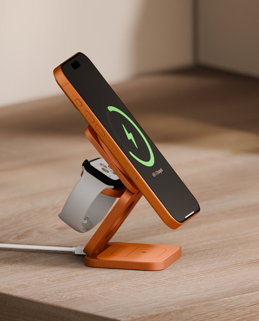 kokogol Qi2.2 Max | 25W Industrial Foldable 3-in-1 Magnetic Wireless Charging Station