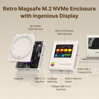 Retro Magnetisches M.2 2230 10 Gbit/s SSD NVMe Gehäuse