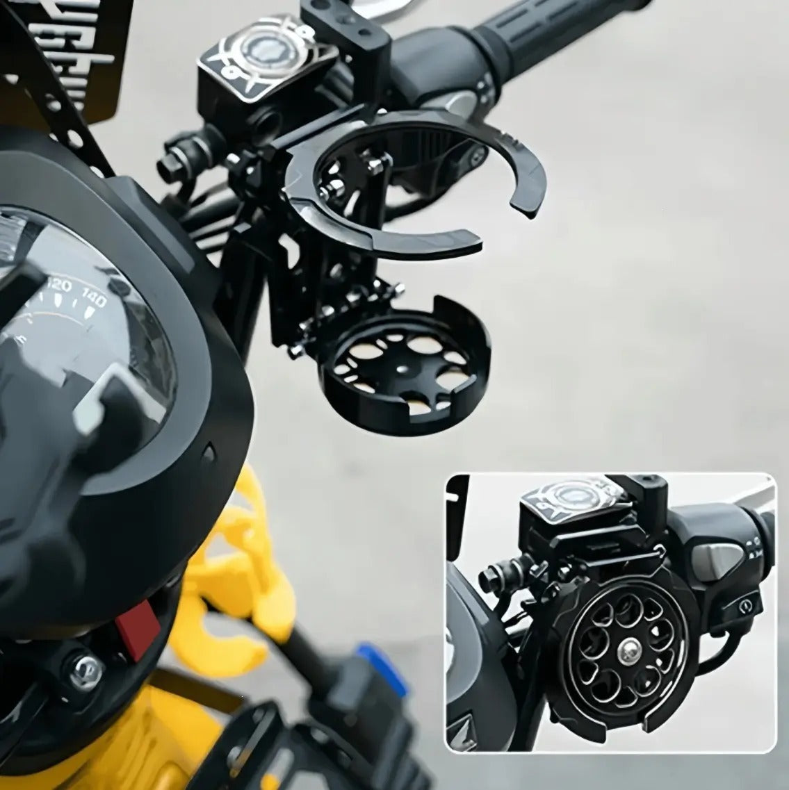 KOKOGOL RideCup — 360° Foldable Drink Holder for Bikes & Motorcycles