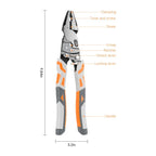 55#Self-Locking Ratchet Pliers – Heavy-Duty Wire Cutter & Clamping Tool