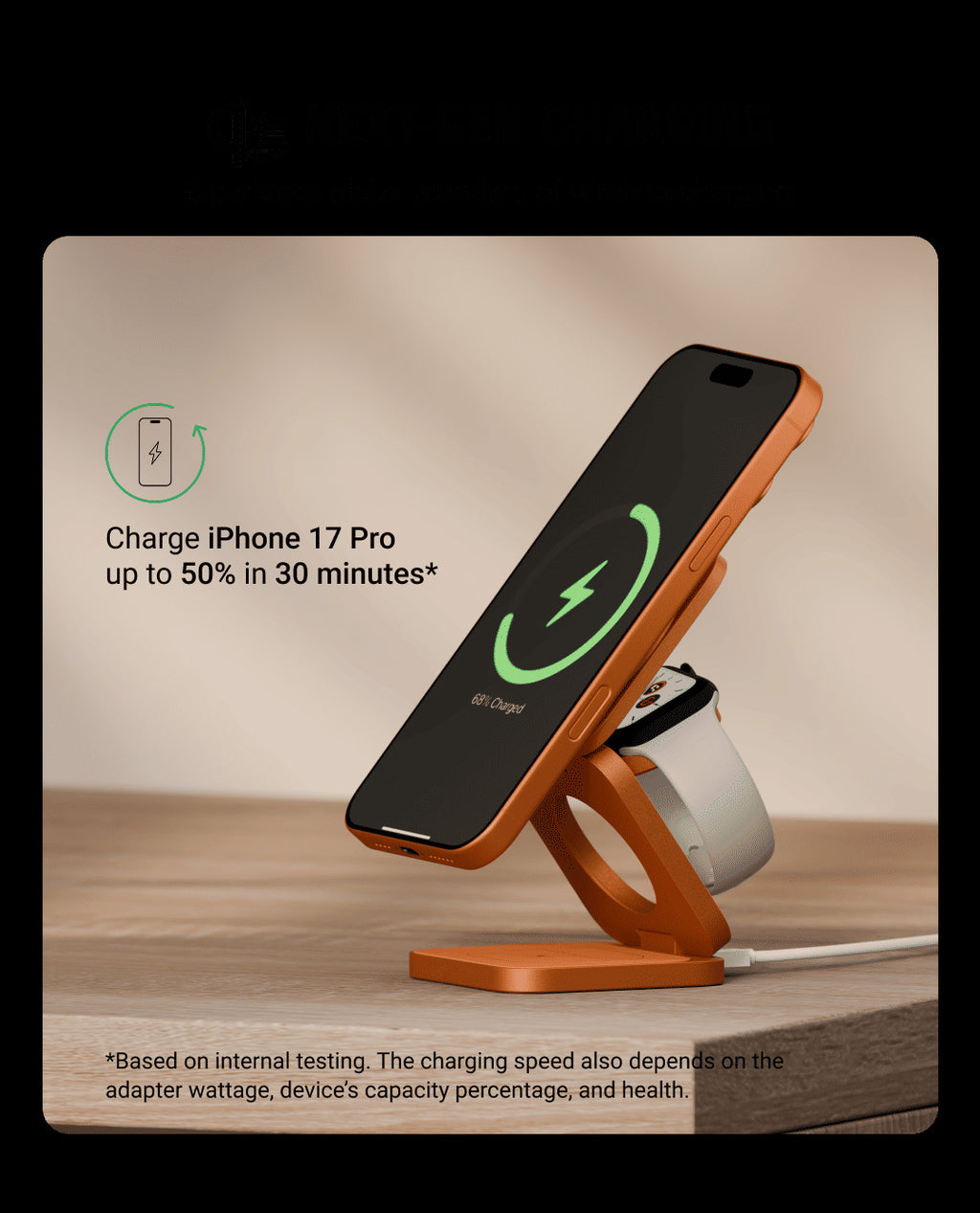 kokogol Qi2.2 Max | 25W Industrial Foldable 3-in-1 Magnetic Wireless Charging Station
