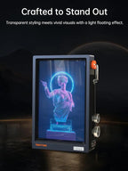 Times Frame — WiFi Smart Digital Photo Frame, 10.1" Transparent Floating Desk Display