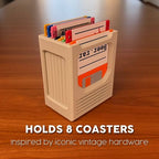 Floppy Disk Coaster Set & Retro Tech Desk Decor