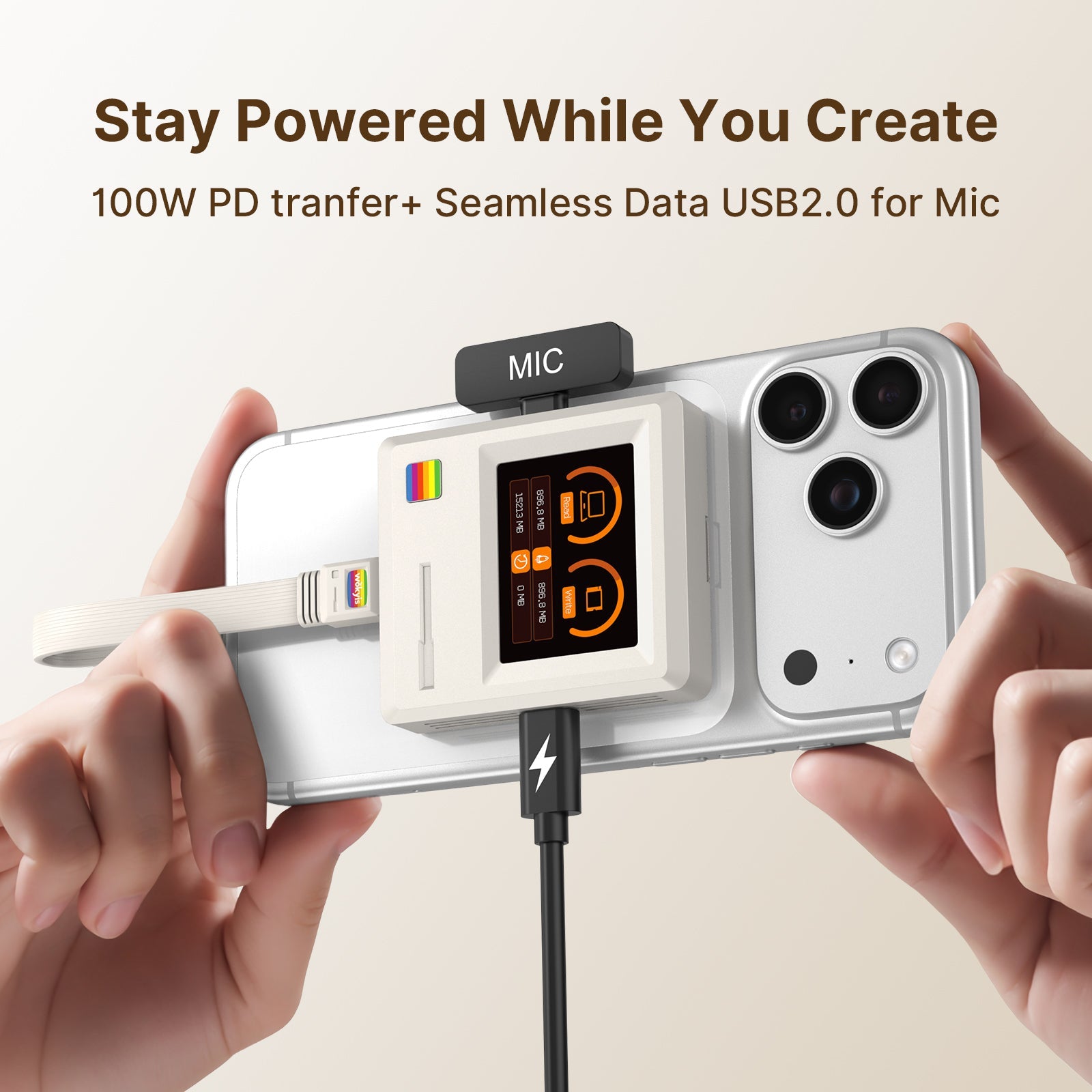 Retro Magnetic M.2 2230 10Gbps SSD NVMe Enclosure