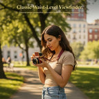 RetroView 64MP Waist-Level Digital Camera – 2.7K Video & 16X Zoom