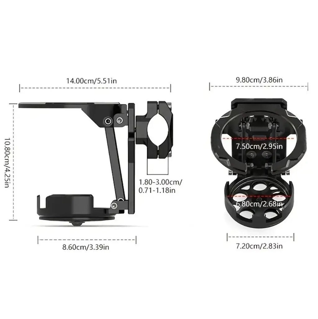 KOKOGOL RideCup — 360° Foldable Drink Holder for Bikes & Motorcycles