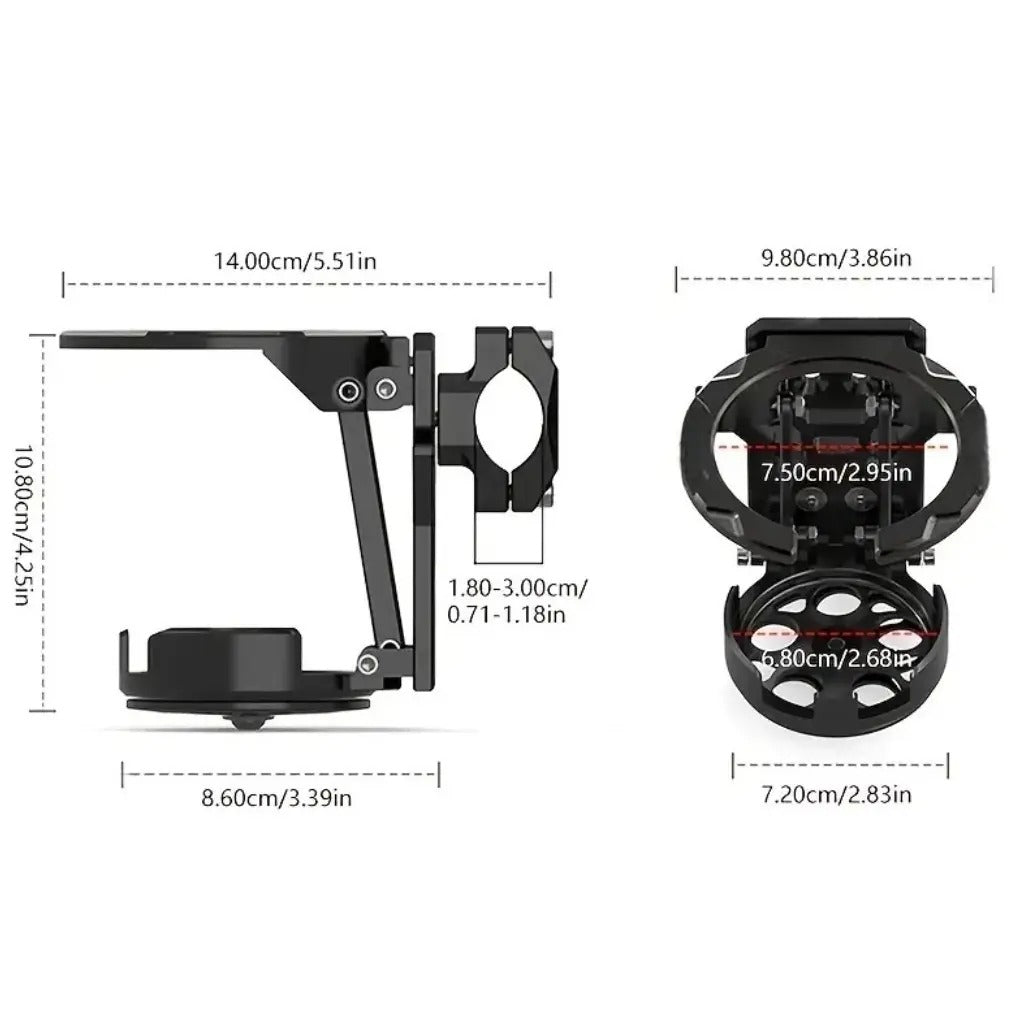 KOKOGOL RideCup — 360° Foldable Drink Holder for Bikes & Motorcycles