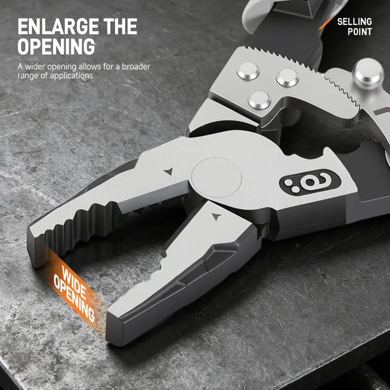 55#Self-Locking Ratchet Pliers – Heavy-Duty Wire Cutter & Clamping Tool