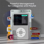 Bringt die 2000er zurück: Retro MP3/MP4 Player mit Bluetooth, HiFi Audio, 2,4" Display & 35h Akkulaufzeit