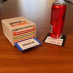 Floppy Disk Coaster Set & Retro Tech Desk Decor