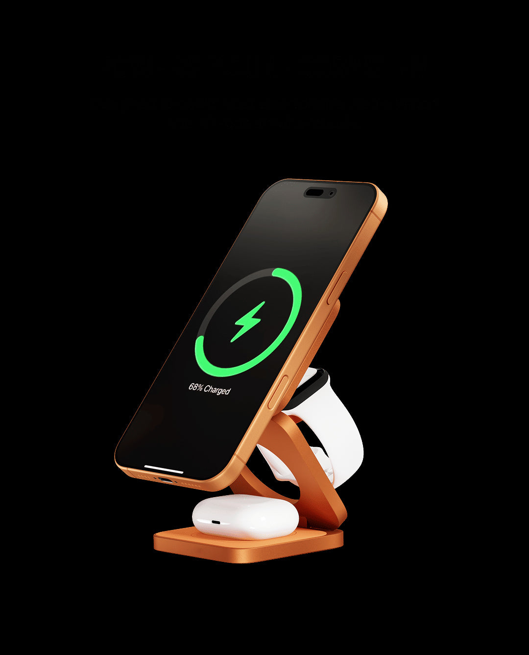kokogol Qi2.2 Max | 25W Industrial Foldable 3-in-1 Magnetic Wireless Charging Station