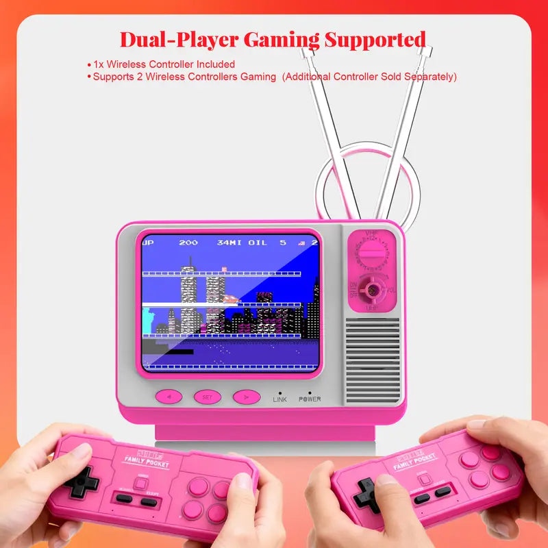 Retro Mini TV Game Console 308 Games 3 Inch Screen Portable Gaming System