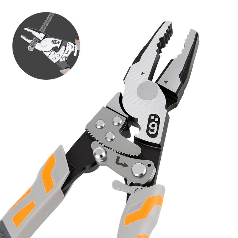 55#Self-Locking Ratchet Pliers – Heavy-Duty Wire Cutter & Clamping Tool