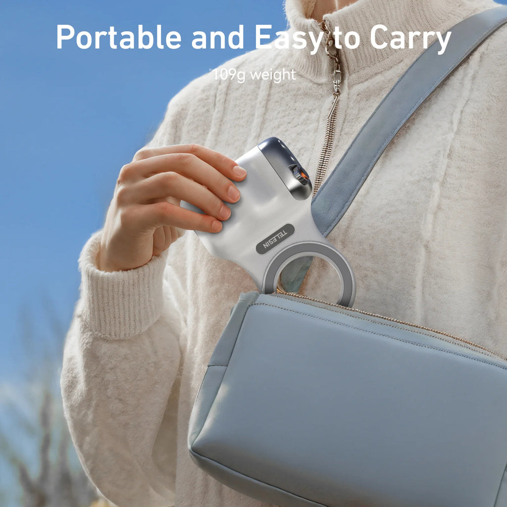 Magnetic Phone Grip with Bluetooth Shutter - Ergonomic Smartphone Camera Handle & Adjustable Stand