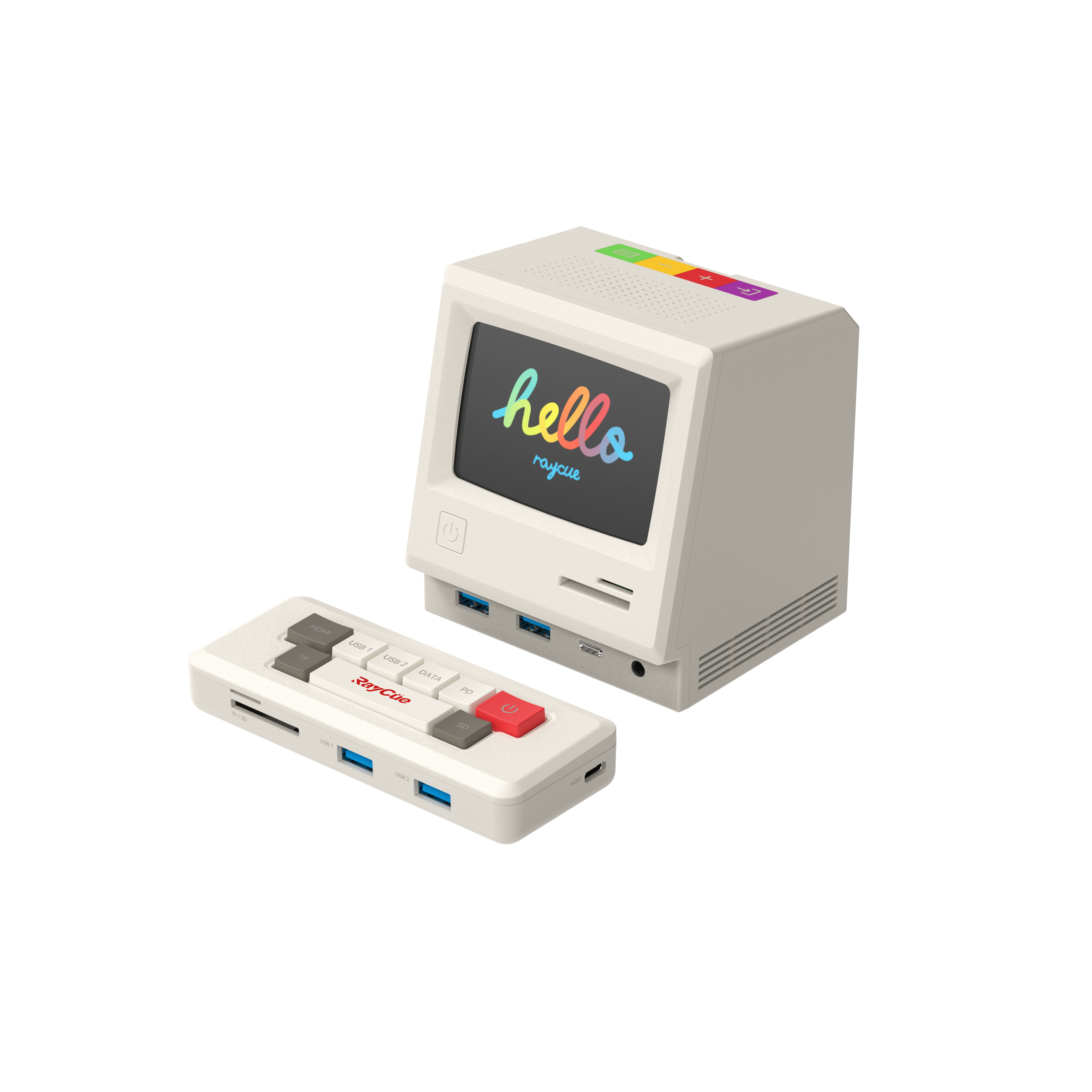 13-in-1 Retro Style Multifunctional Dock w/ Display