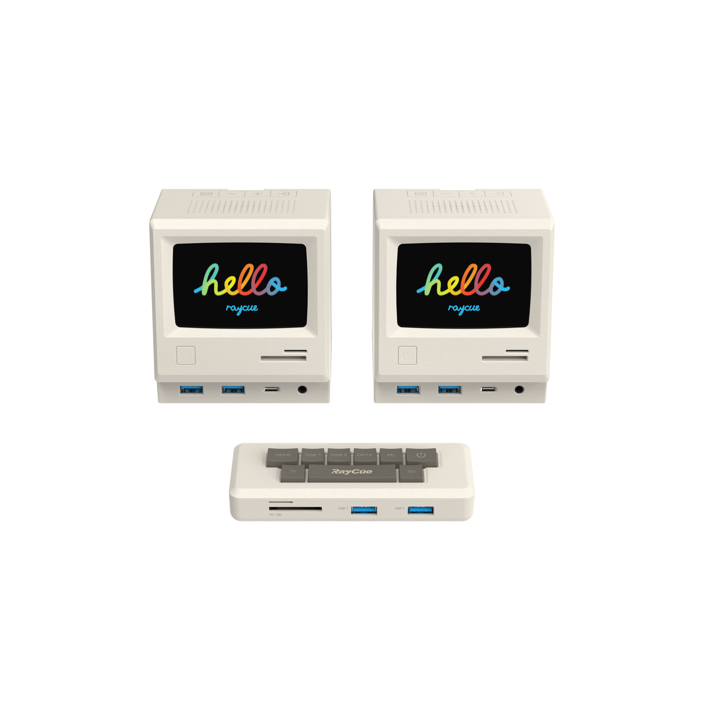 13-in-1 Retro Style Multifunctional Dock w/ Display