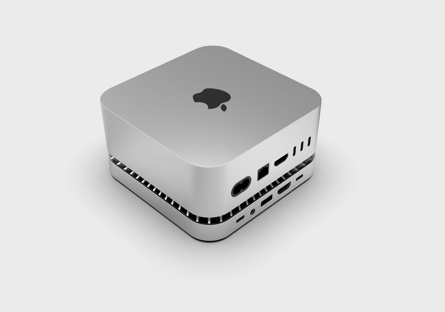 New M4/2024 Mac Mini Hub & Stand with NVMe/ M.2 SATA SSD Enclosure for All New Mac Mini M4/M4Pro