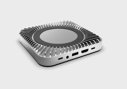 New M4/2024 Mac Mini Hub & Stand with NVMe/ M.2 SATA SSD Enclosure for All New Mac Mini M4/M4Pro
