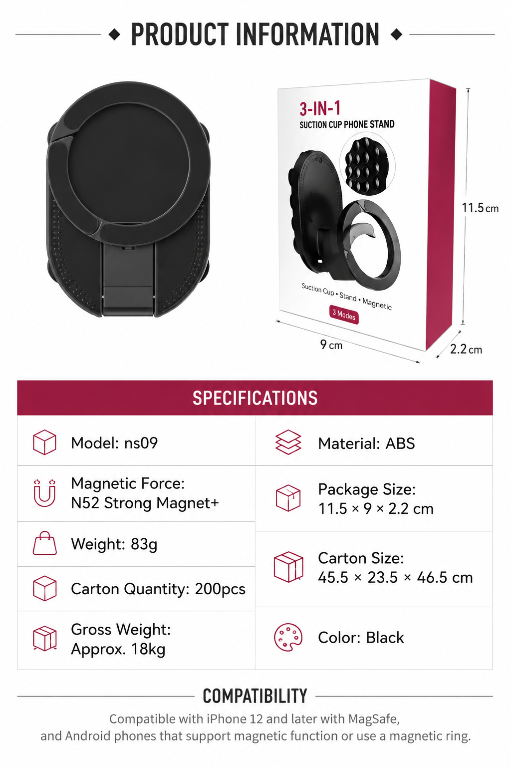     3-in-1-suction-magnetic-phone-mount-specifications
