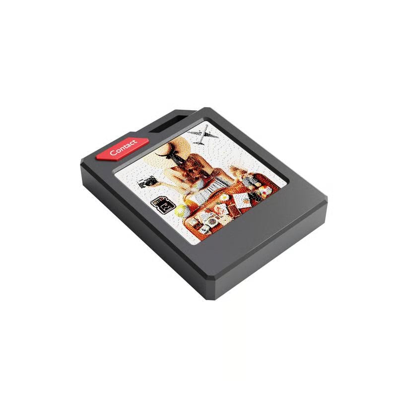 Customizable E-Ink Bluetooth Tracker with Photo & Contact Display