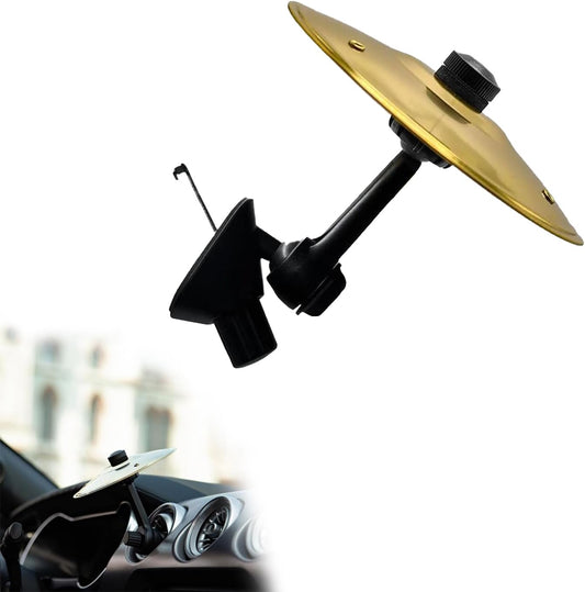 Car Cymbal. Mini Drum Crash Cymbal For Car Vent.Car Cymbal Air Vent.Car Symbol Drum Air Vent (Gold)