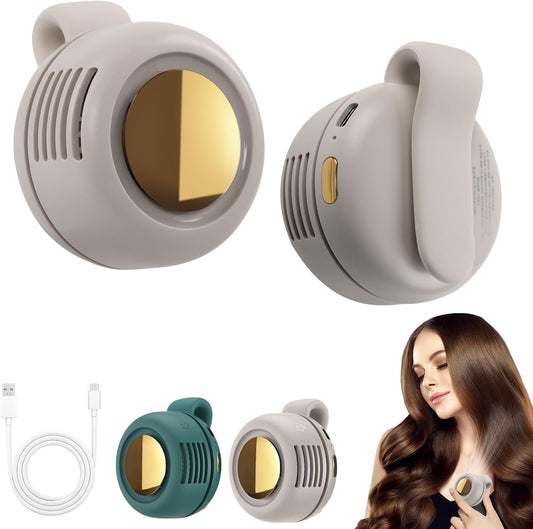 Portable Silent Mini Bladeless Fan Clip On,3 Speeds Clip-on Fans for Shirt,Small Clips FanMini Whirlwind Fans for Waist Clips Suitable for Outdoor & Travel & Office