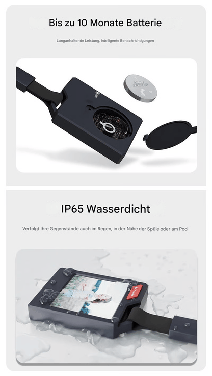 Customizable E-Ink Bluetooth Tracker with Photo & Contact Display