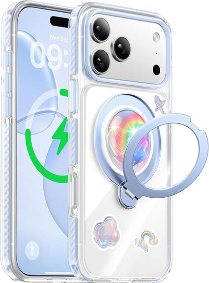 360 Spin Magnetic Stand (Pro-Version) for iPhone 17 Pro Case (Compatible with MagSafe)