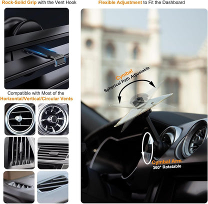 Car Cymbal. Mini Drum Crash Cymbal For Car Vent.Car Cymbal Air Vent.Car Symbol Drum Air Vent (Gold)