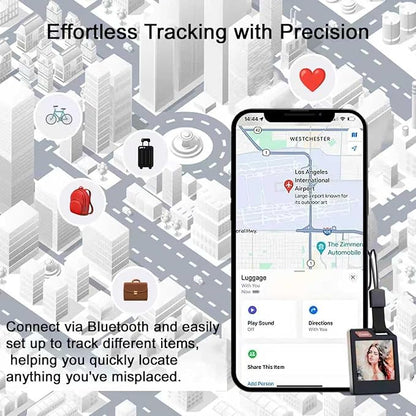 KOKOGOL E-Ink Smart Tag — Customizable Photo Tracker for Apple Find My