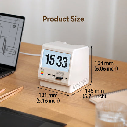 Retro Docking Station for Mac mini M4 with 5-inch Full HD Monitor and 10Gbps M.2 NVMe PCIe SSD Enclosure