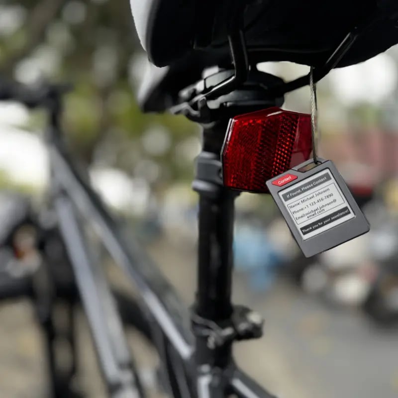 KOKOGOL E-Ink Smart Tag — Customizable Photo Tracker for Apple Find My