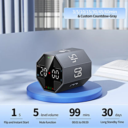 Pomodoro Timer Cube, Productivity Timer, Pause & Resume