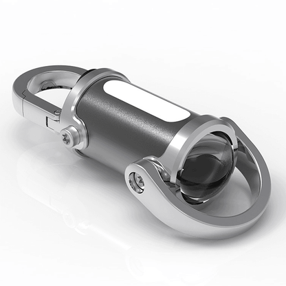 Mini Keychain LED Flashlight - Fast Charging Bi-Directional Output Work Light with Emergency SOS