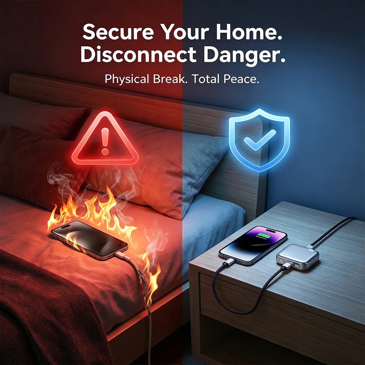 Kokogol AI Battery Guard: The World’s First 140W Physical Power-Cut Tool for 100% Battery Health & Home Safety