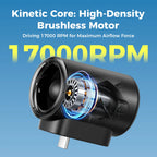 Ultra-Powerful Type-C Plug-in Fan, 17,000 RPM High Speed, Compatible with iPhone, iPad, Power Bank & Tablets.
