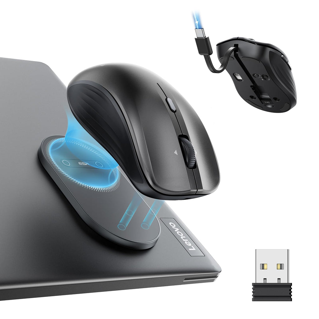 MagMouse Snap-to-Carry Bluetooth Mouse