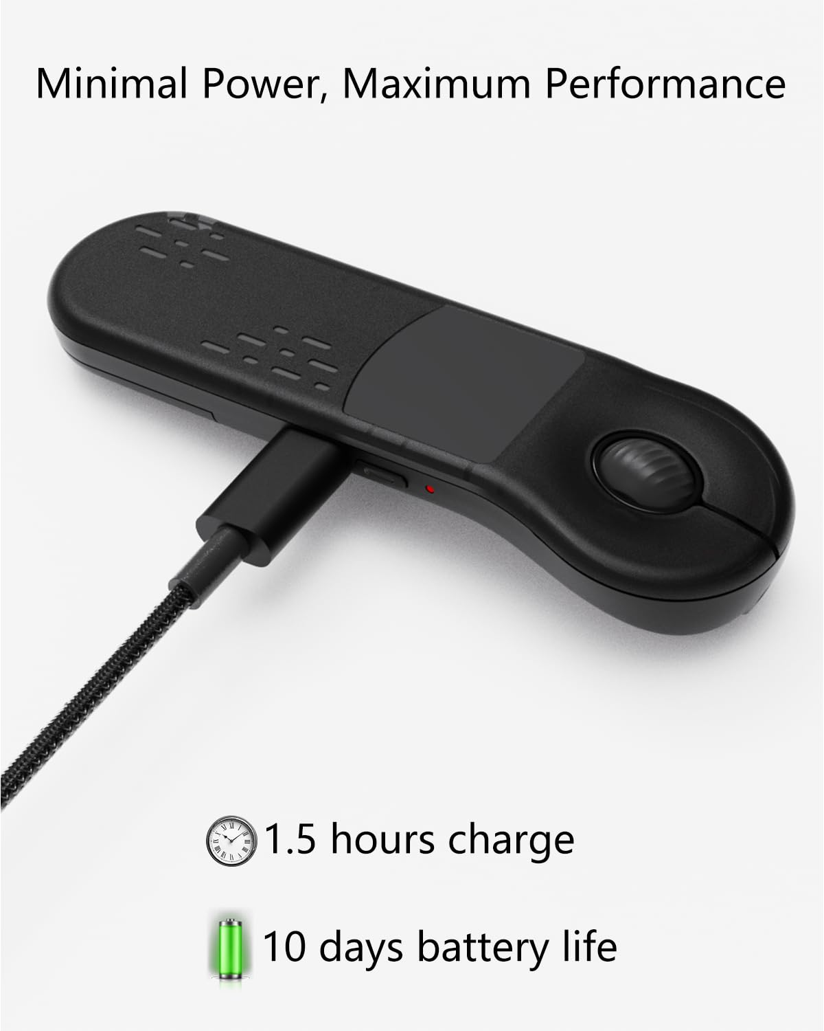Air Mouse Rechargeable Wireless Presenter with Touchpad for PC/Laptop/iOS/Android, Bluetooth Remote Control for PowerPoint/Keynote/TikTok/Camera/Kindle App