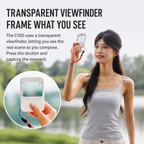 C100 Transparent Viewfinder Camera: Capture Everyday Moments With Ease