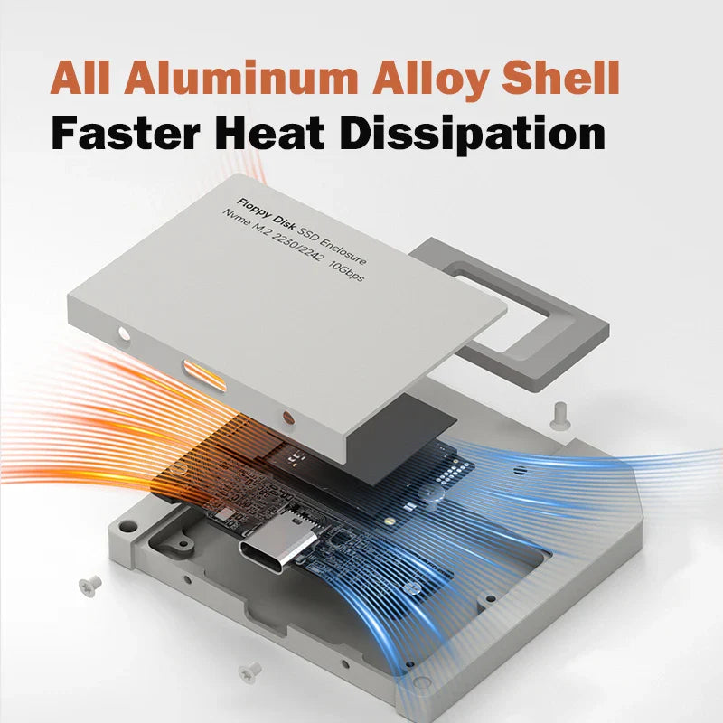 M.2 NVMe SSD Enclosure USB 3.2 Gen 2 (10Gbps)