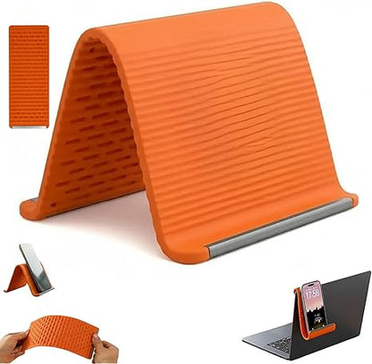 Ultra-Slim Foldable Phone Stand – Universal Adjustable Silicone Cradle for Desk & Travel