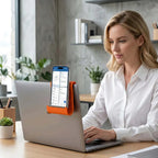 Ultra-Slim Foldable Phone Stand – Universal Adjustable Silicone Cradle for Desk & Travel
