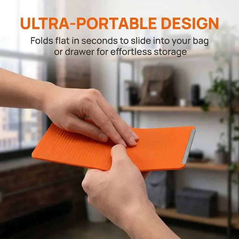 Ultra-Slim Foldable Phone Stand – Universal Adjustable Silicone Cradle for Desk & Travel